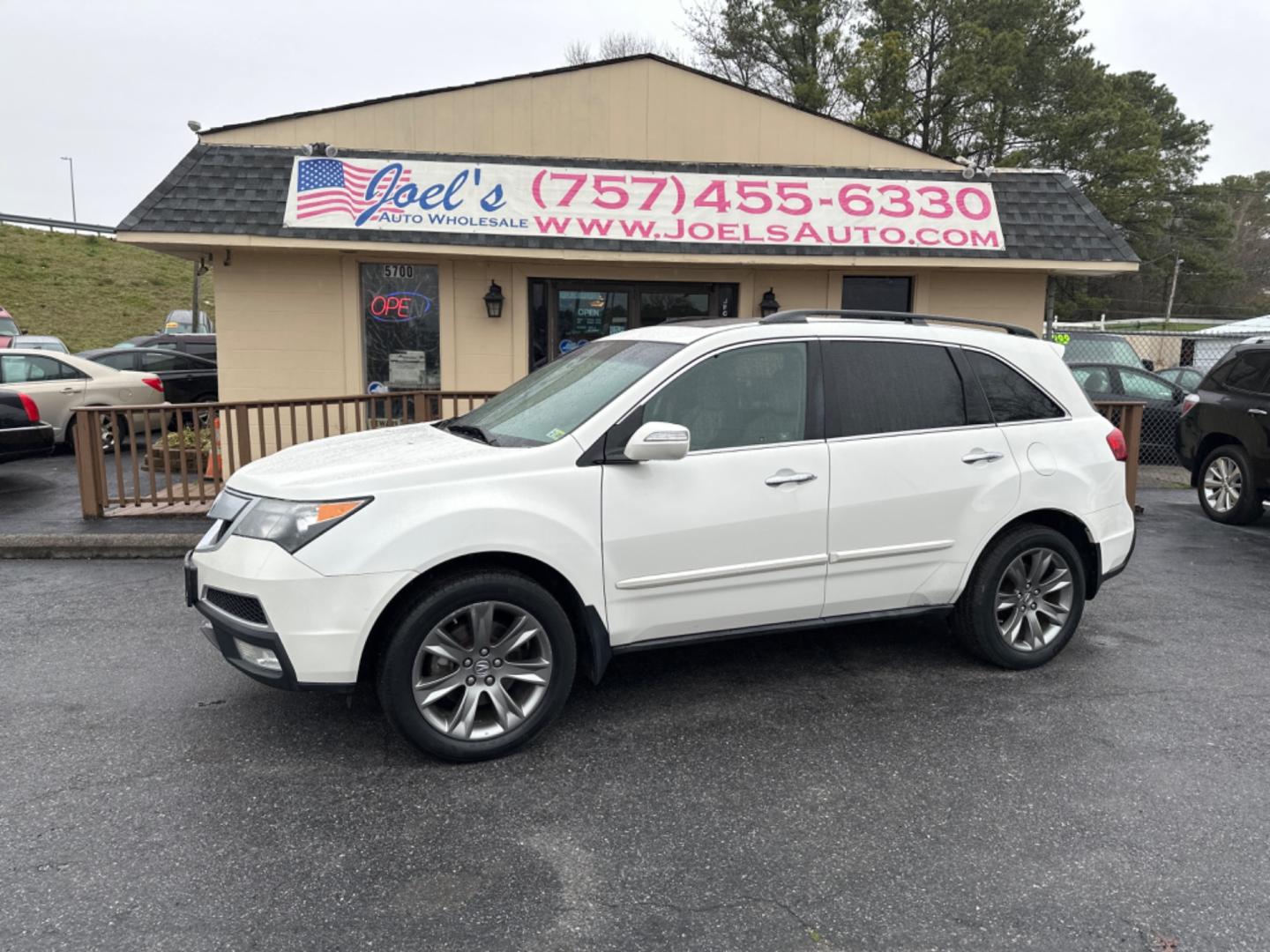 2010 white Acura MDX 6-Spd AT w/Advance and Ent. Pkg (2HNYD2H71AH) with an 3.5L V6 SOHC 24V engine, 6-Speed Automatic transmission, located at 5700 Curlew Drive, Norfolk, VA, 23502, (757) 455-6330, 36.841885, -76.209412 - Photo#0